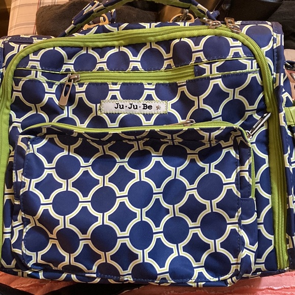 Ju-Ju-Be Be Prepared Diaper Bag Backpack Royal Envy Blue Royal Envy Green Geom - Picture 9 of 10